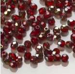 Zdjęcie - Fire Polish Bronze Iris Siam Ruby (ZR90080) 3mm
